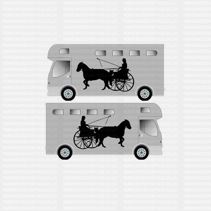 Horse and Carriage sticker Design 4