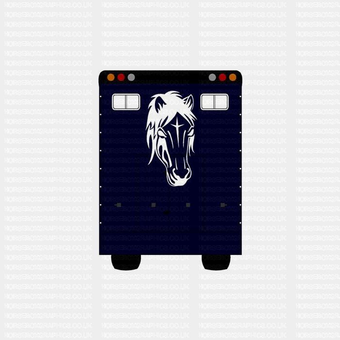 Horses Head Front Faced Sticker