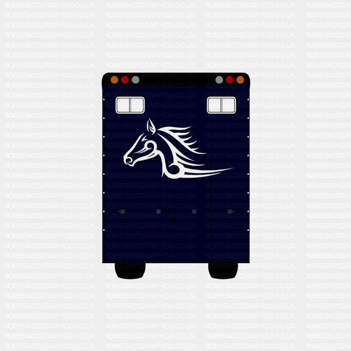 Horses Head Sticker Tribal