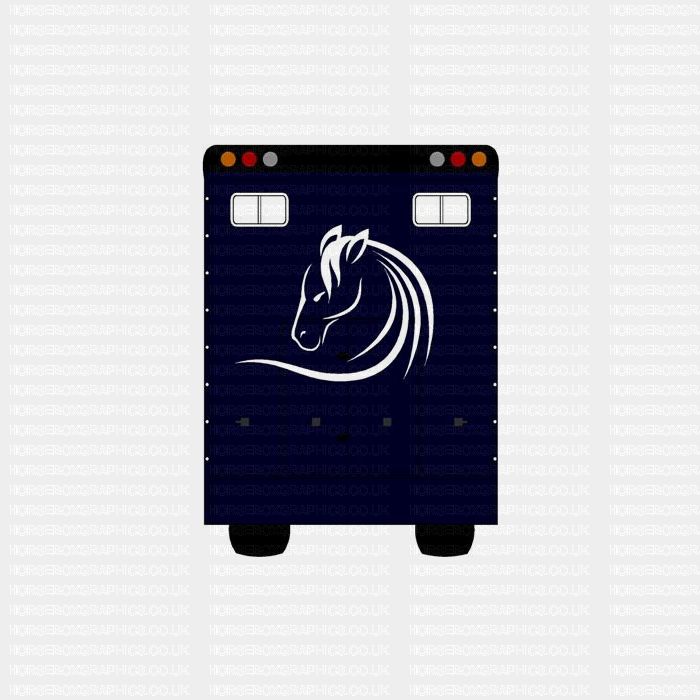Horses Head Design Sticker Tribal Broad