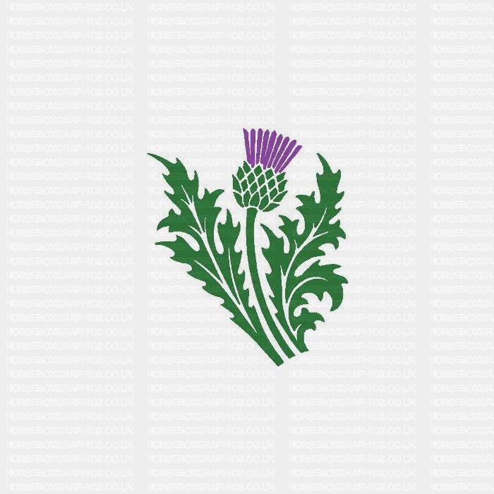 TWO COLOUR scottish THISTLE